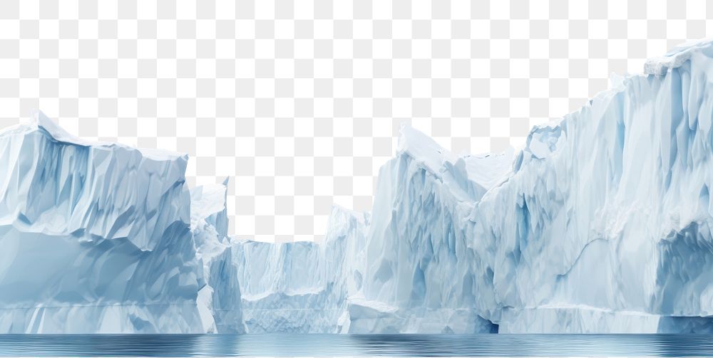 PNG Ice cliff landscape nature panoramic. AI generated Image by rawpixel.