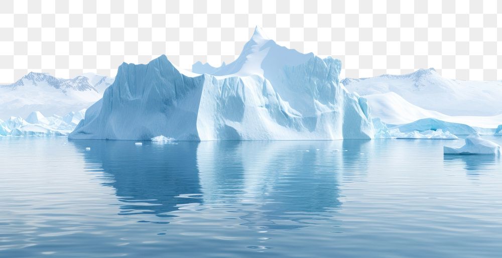 PNG Iceberg landscape nature mountain outdoors. AI generated Image by rawpixel.