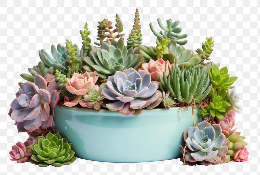 PNG Succulents plant white background houseplant.