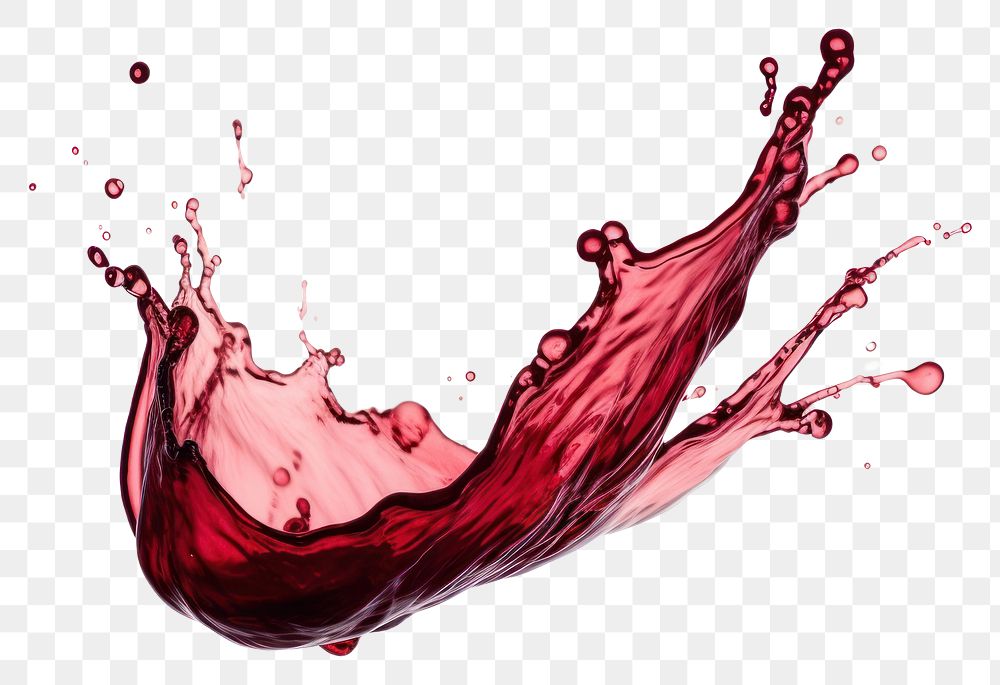 PNG Red wine splashing white background refreshment.