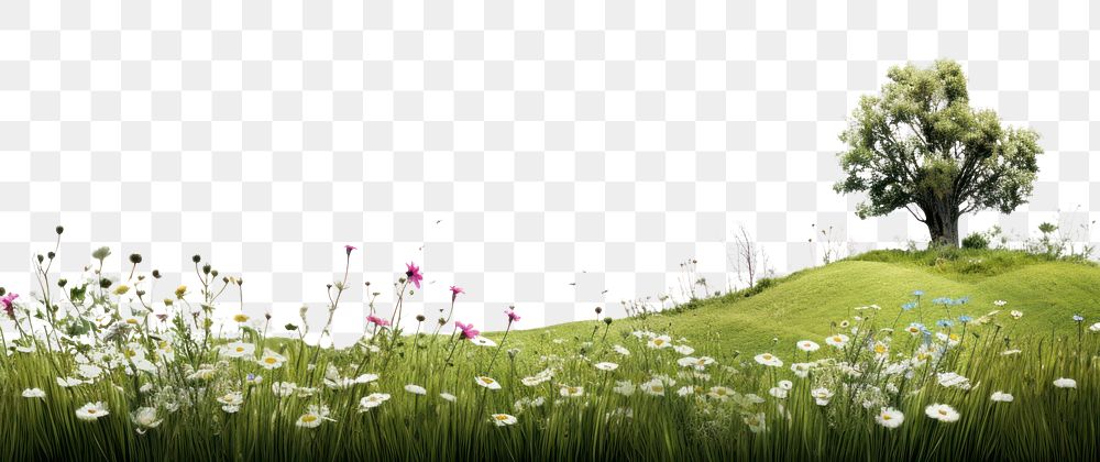PNG Spring hills landscape nature grassland. AI generated Image by rawpixel.