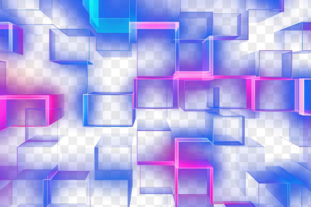 PNG  Isometric geometric background neon backgrounds abstract