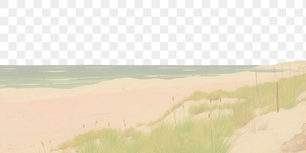 PNG Beach landscape outdoors horizon. AI generated Image by rawpixel.