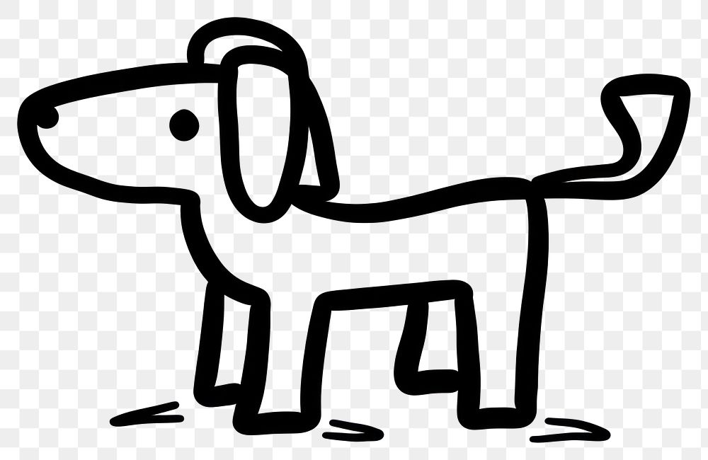 PNG Drawing dog cartoon animal mammal.