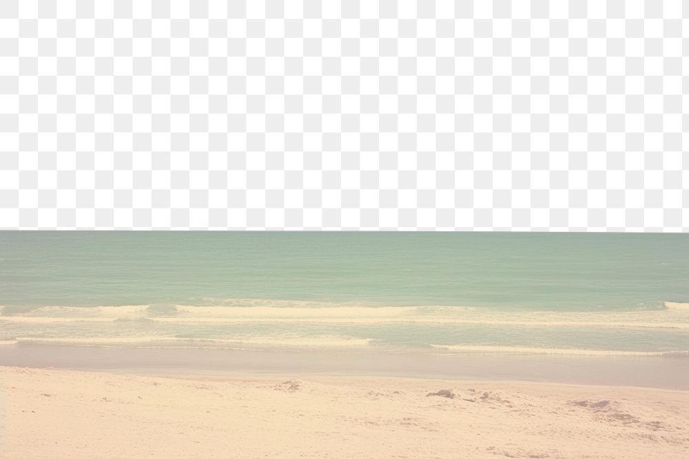 PNG Beach landscape outdoors horizon. AI generated Image by rawpixel.