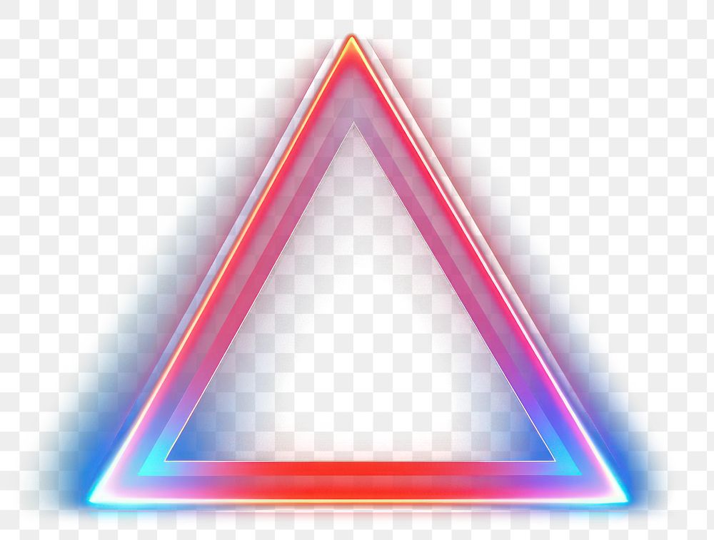 PNG  Shape triangle neon background light illuminated futuristic. AI generated Image by rawpixel.