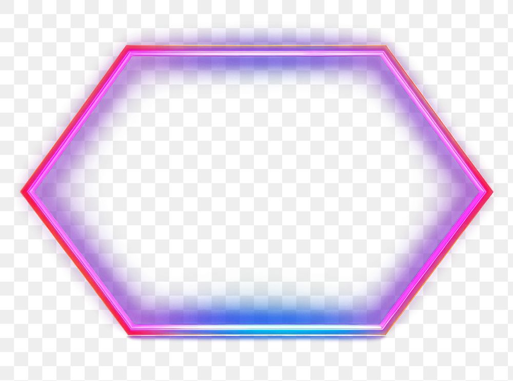 PNG Shape pentagon neon background light illuminated futuristic. 