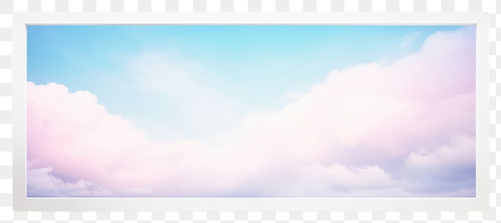 PNG  Pastel sky panoramic nature cloud.