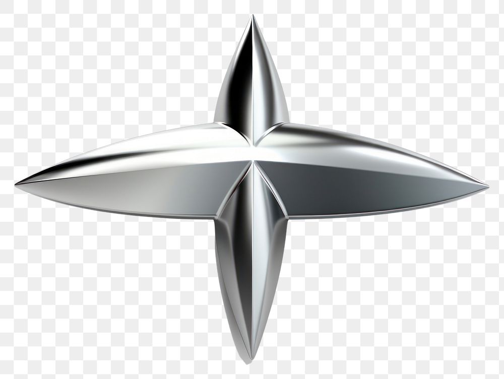 PNG Arrow Chrome material symbol silver shape.