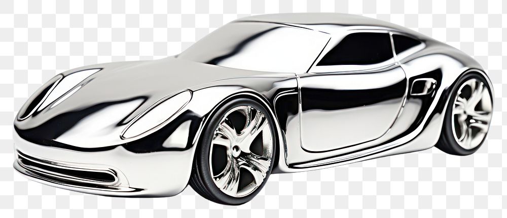PNG Sport car Chrome material vehicle chrome wheel.