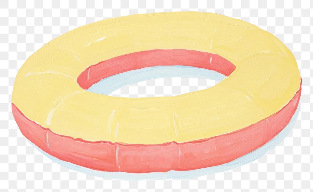 PNG  Floatie inflatable white background lifebuoy.