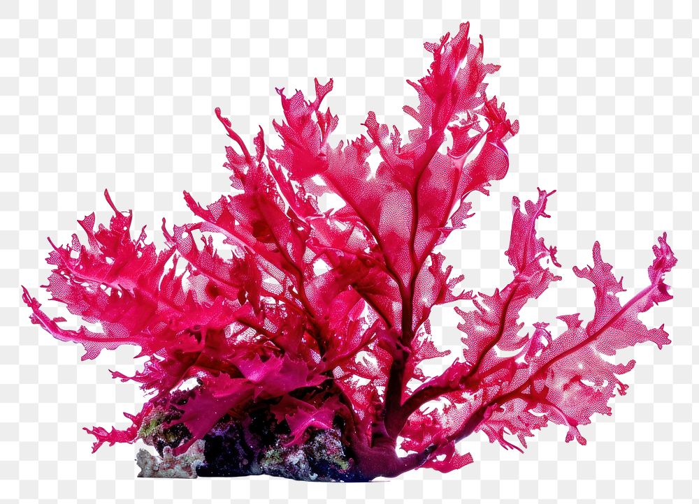 PNG  Red algae plant red white background.