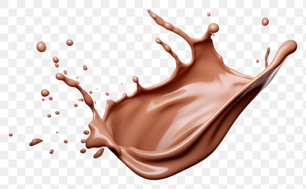 PNG  Chocolate milk splattered basketball splashing.