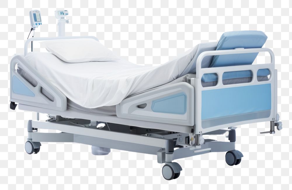 PNG Hospital bed furniture architecture relaxation.