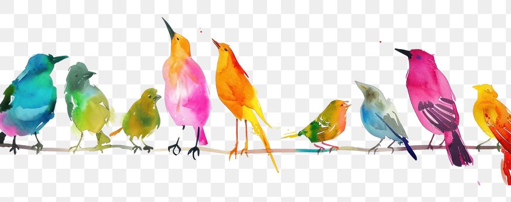 PNG  Birds animal nature white background.
