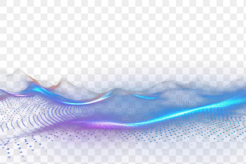 PNG Technology wave connecting dot pattern light background backgrounds nature illuminated. AI generated Image by rawpixel.