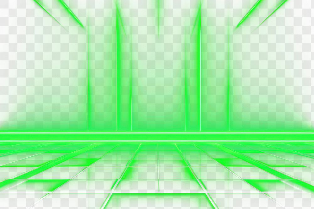 PNG abstract *green neon background*, retro, fluorescent lights glow --ar 3:2