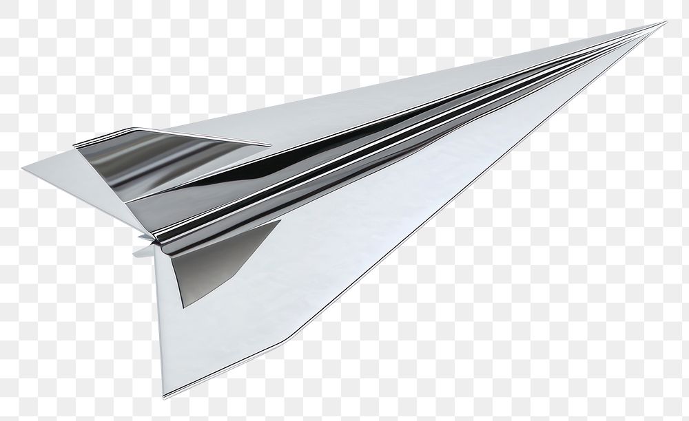 PNG Mini paper plane icon chrome material airplane aircraft 