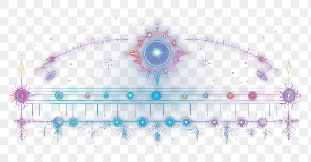 PNG Astrology border light line illuminated. AI generated Image by rawpixel.