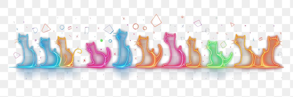 PNG  Cats border creativity graphics feline. AI generated Image by rawpixel.