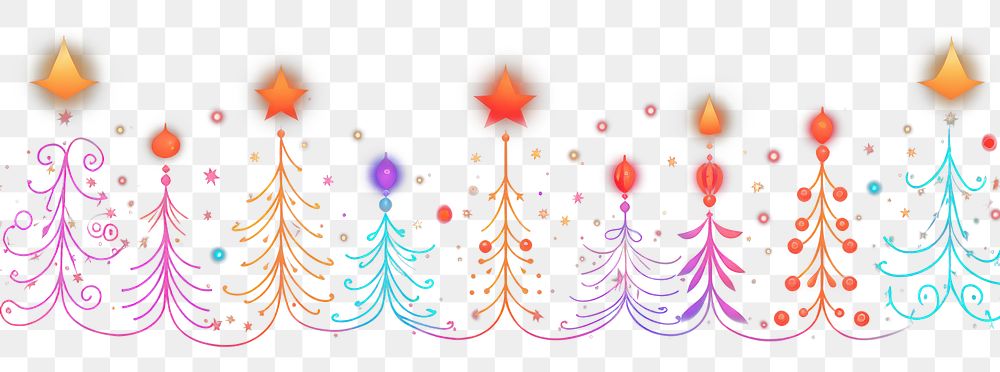 PNG Christmas decorations border backgrounds fireworks pattern. AI generated Image by rawpixel.