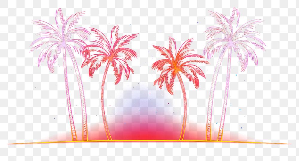 PNG Palm trees border fireworks outdoors nature. AI generated Image by rawpixel.