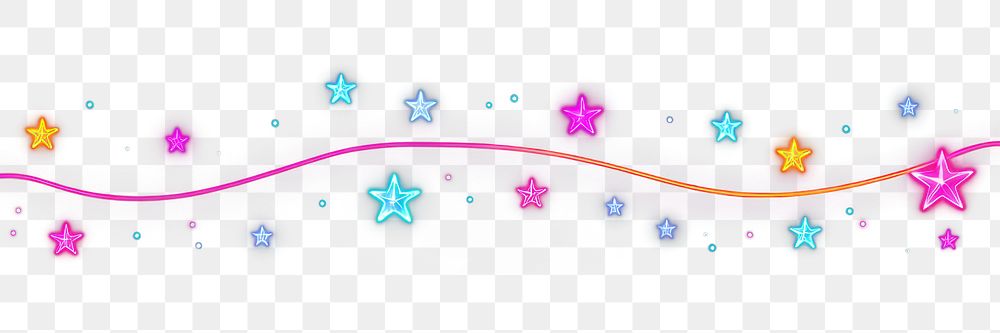 PNG Stars border neon backgrounds light. AI generated Image by rawpixel.