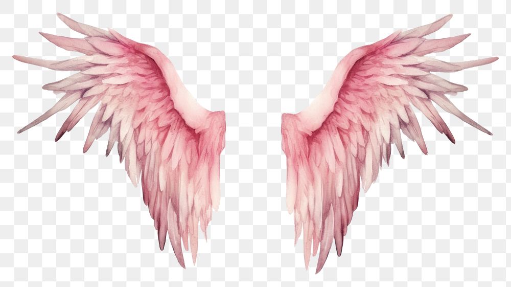 PNG  Angel wings bird white background creativity. AI generated Image by rawpixel.