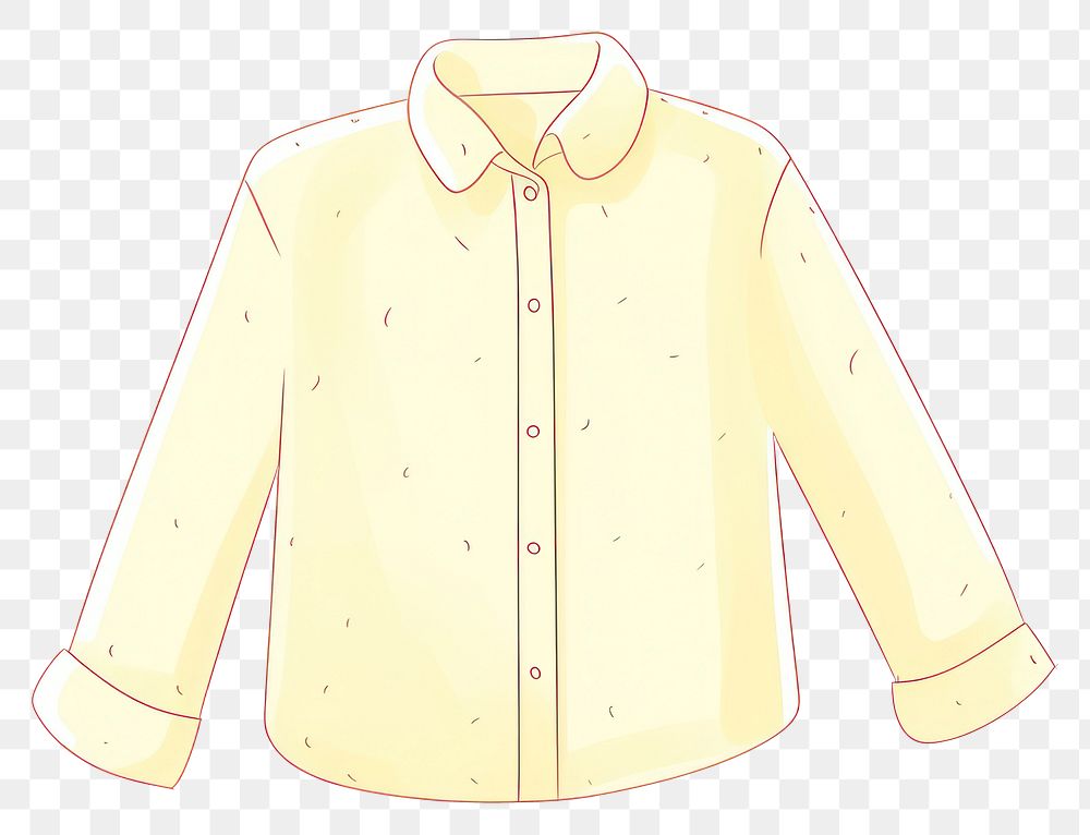 PNG  Blouse cartoon sleeve shirt. AI generated Image by rawpixel.