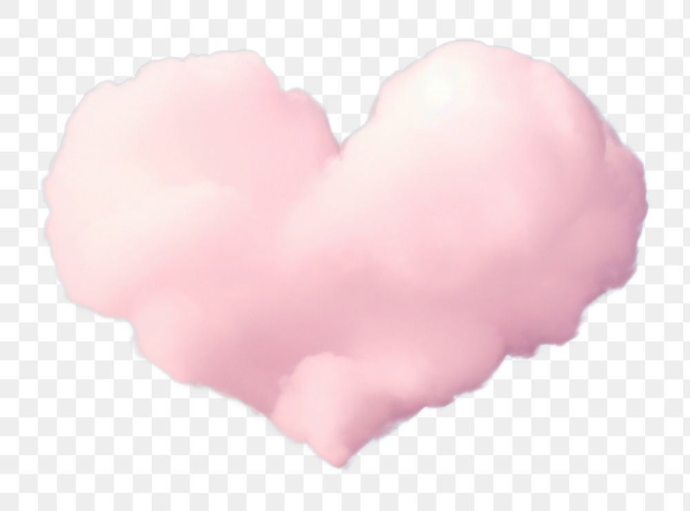 PNG  Heart shaped as a cloud in the pink sky background backgrounds outdoors nature