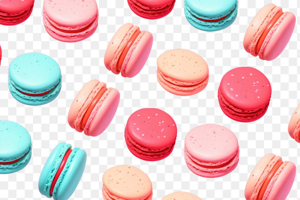 PNG Macaron backgrounds macarons pattern. AI generated Image by rawpixel.