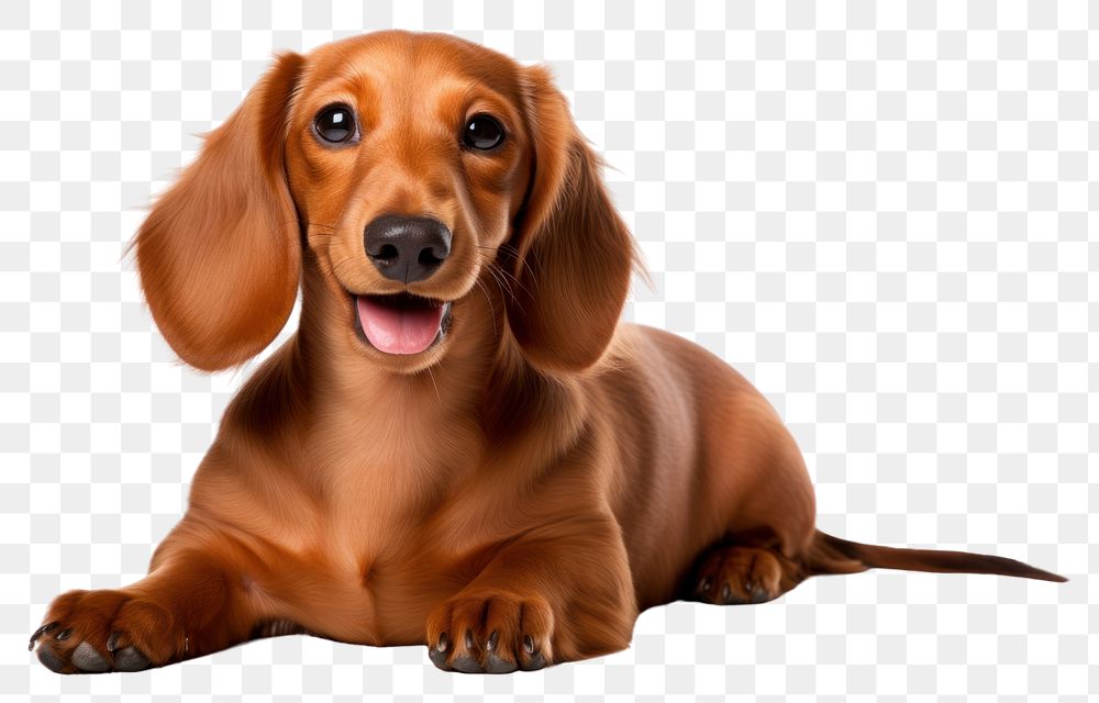 PNG Smiling dachshund mammal animal puppy. AI generated Image by rawpixel.