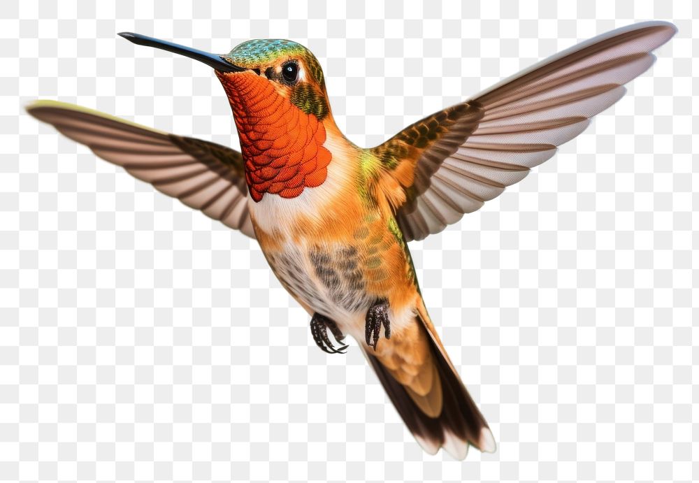 PNG Smiling hummingbord hummingbird animal beak. AI generated Image by rawpixel.