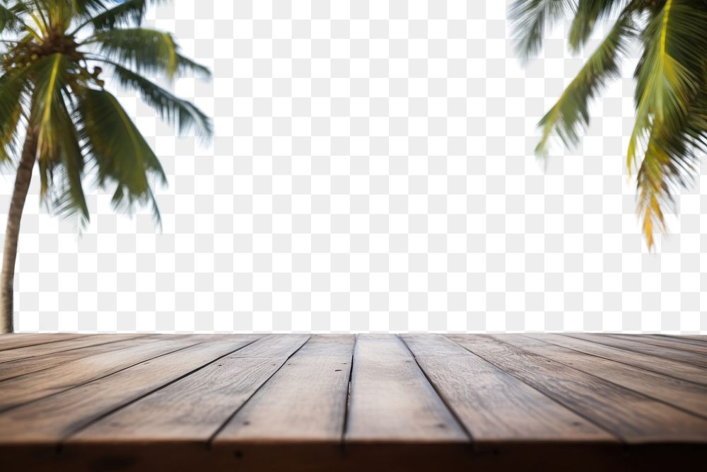 PNG Empty wooden table sky outdoors horizon.