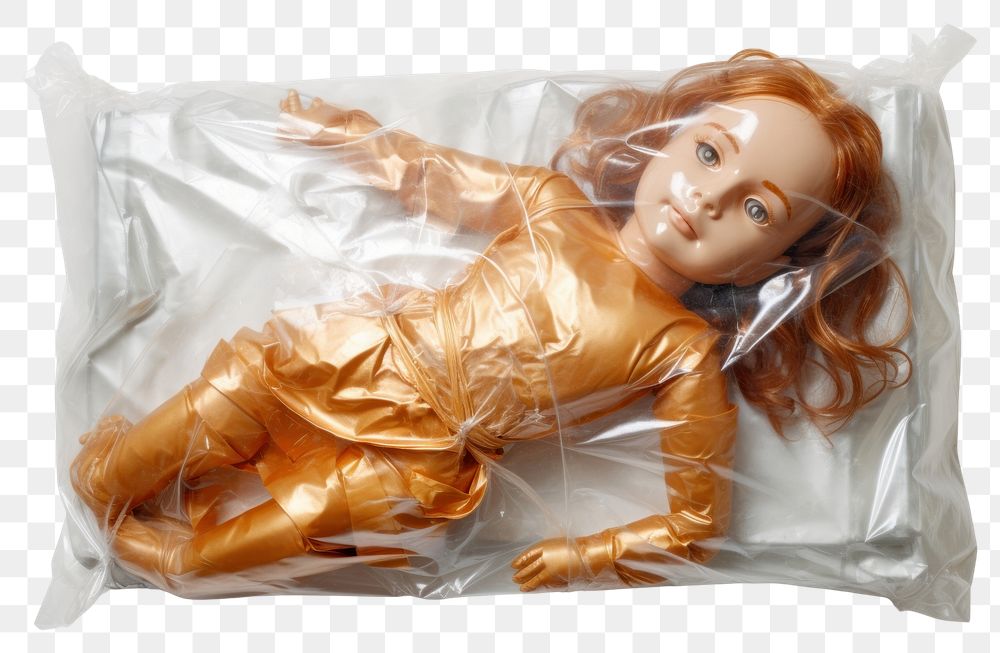 PNG  Doll plastic toy representation.