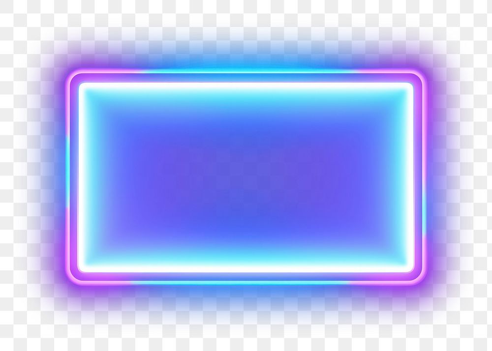PNG Purple and blue gradient neon frame background light backgrounds illuminated. AI generated Image by rawpixel.