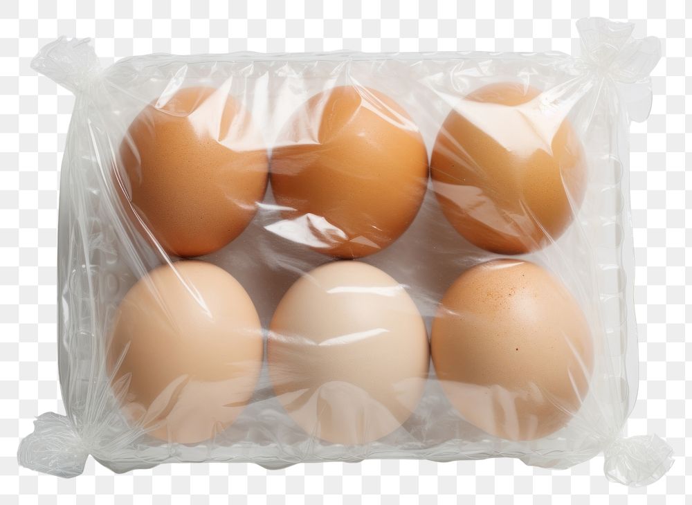 PNG  An eggs plastic food plastic wrap.