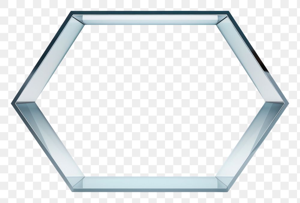 PNG 3d hexagon transparent glass style crystal white background simplicity.
