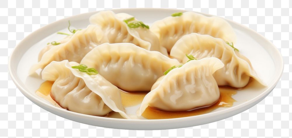 PNG Chinese dumplings plate food xiaolongbao.