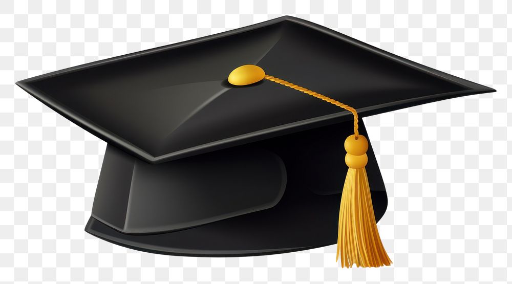 PNG Graduation cap black white background intelligence.