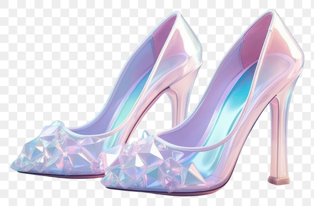 PNG Crystal high heels footwear shoe elegance.