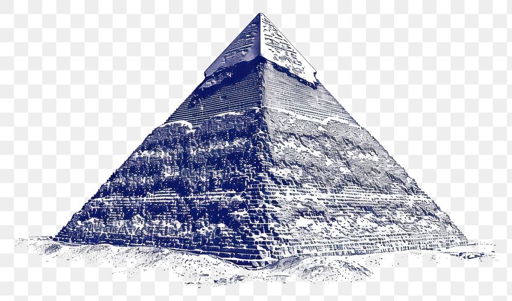 PNG  Antique of pyramid architecture ancient sketch.