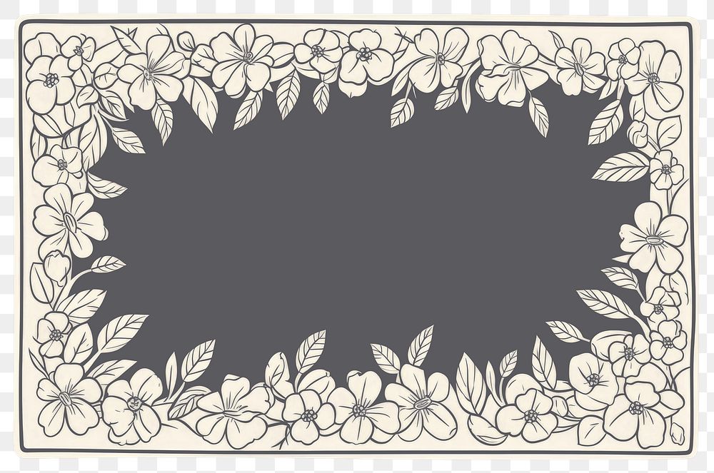 PNG Greek floral frame pattern backgrounds blackboard.