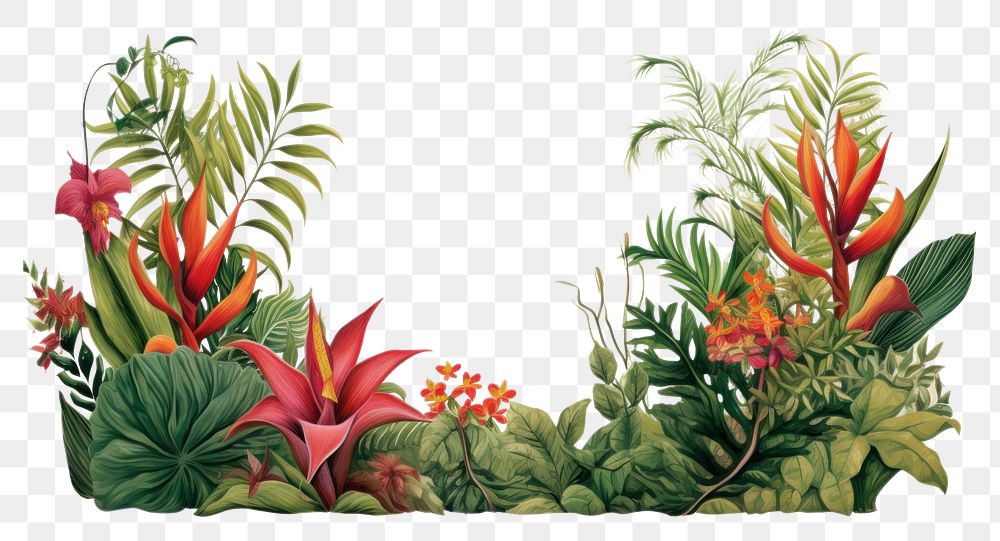 PNG Tropical plants outdoors nature flower.