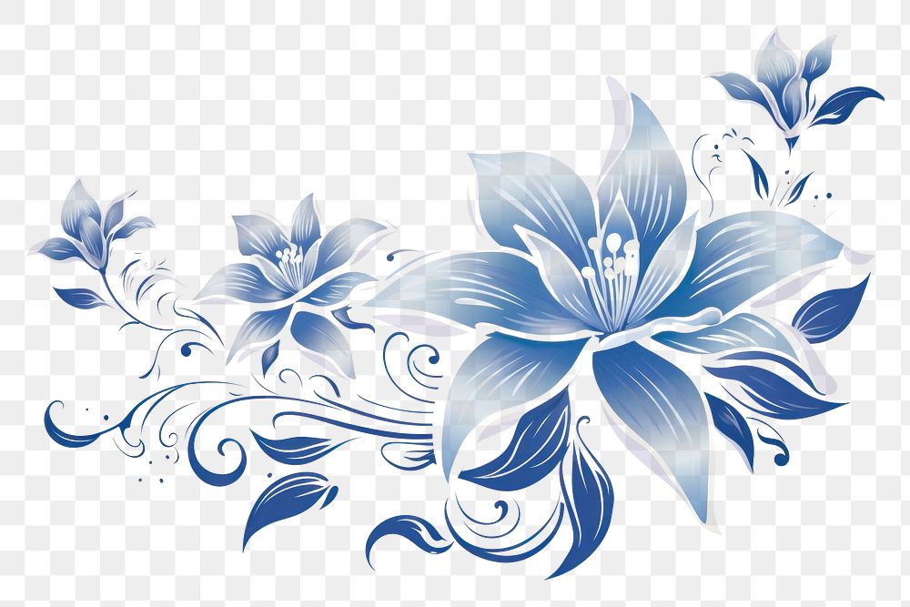 PNG Lilly pattern flower plant.