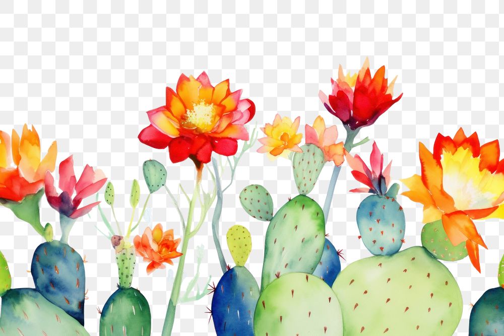 PNG Cactus plant inflorescence creativity.