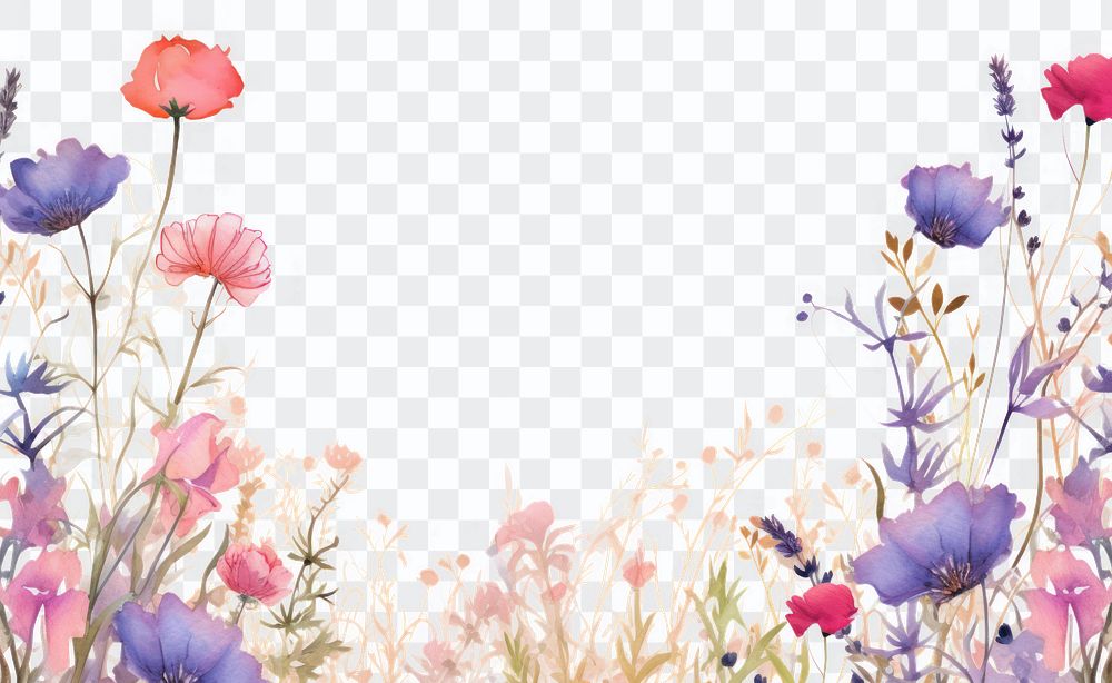 PNG Spring and summer flower backgrounds outdoors
