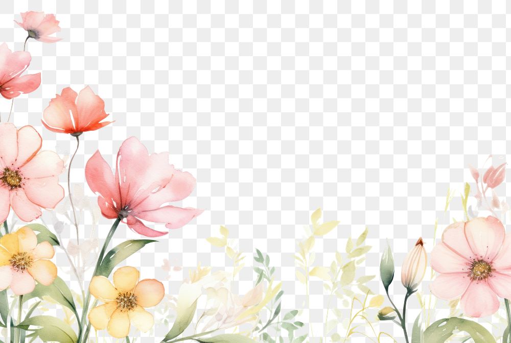 PNG Spring and summer flower backgrounds pattern. AI generated Image by rawpixel.