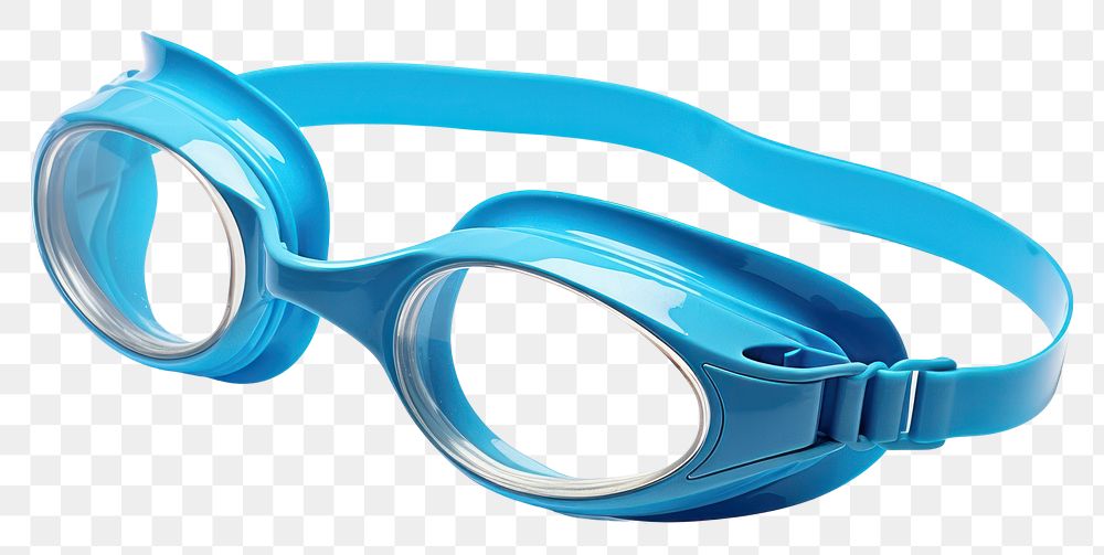 PNG Blue swimming goggle transparent goggles swimming goggles.