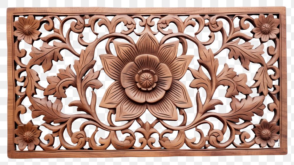 PNG A flower wall panel for house decoration wood art mat. AI generated Image by rawpixel.